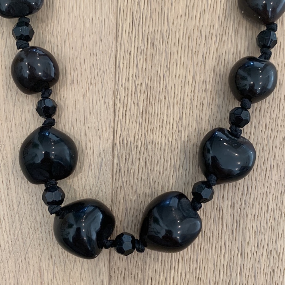 3/$15 Black Beaded Necklace